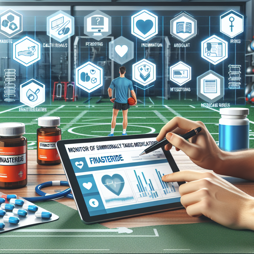 Überwachung der Risiken bei gleichzeitiger Einnahme von Medikamenten mit Finasterid im Sport.